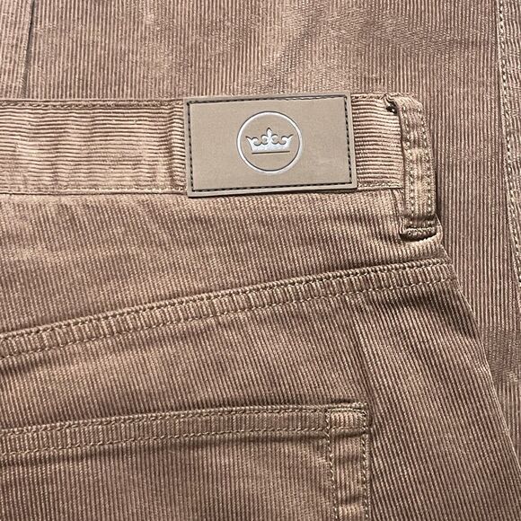 Peter Millar Pants 36x33 Brown Superior Soft Corduroy Five-Pocket Pant Trouser - Picture 5 of 10